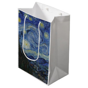 Starry Night von Vincent Van Gogh Mittlere Geschenktüte