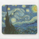 Starry Night von Vincent Van Gogh Mousepad<br><div class="desc">Vincent Van Gogh's Starry Night. 1889 Öl auf Leinwand. Museum of Modern Art,  New York City</div>