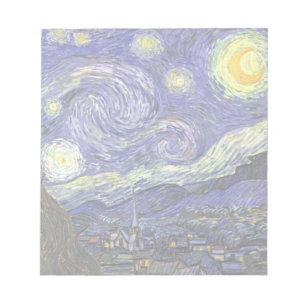 Starry Night von Vincent van Gogh Notizblock