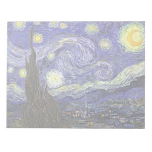 Starry Night von Vincent van Gogh Notizblock