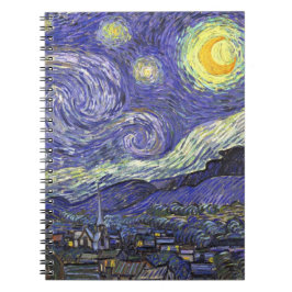 Starry Night von Vincent van Gogh Notizblock