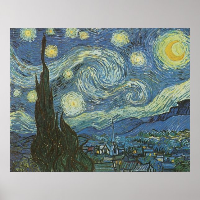 Starry Night von Vincent Van Gogh Poster (Vorne)