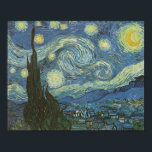 Starry Night von Vincent Van Gogh Poster<br><div class="desc">Vincent Van Gogh's Starry Night. 1889 Öl auf Leinwand. Museum of Modern Art,  New York City</div>