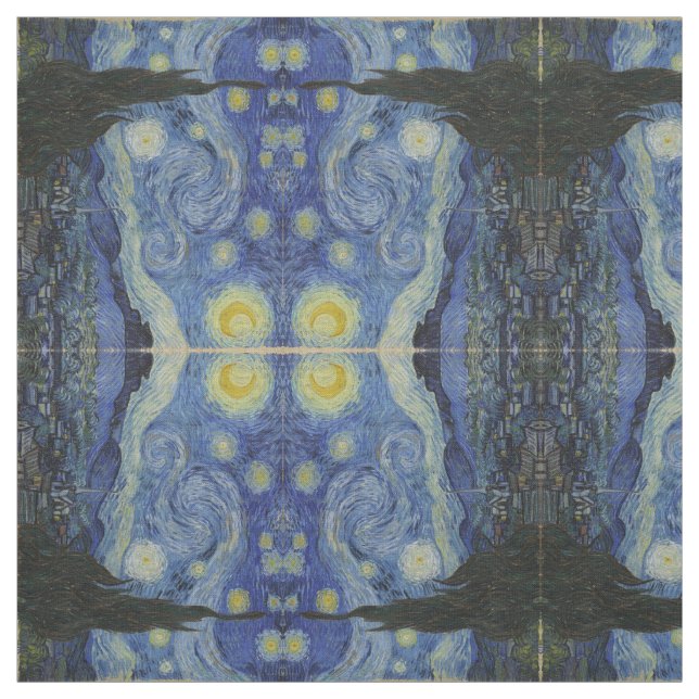Starry Night von Vincent Van Gogh Stoff (Muster)