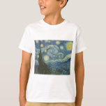 Starry Night von Vincent Van Gogh T-Shirt<br><div class="desc">Vincent Van Gogh's Starry Night. 1889 Öl auf Leinwand. Museum of Modern Art,  New York City</div>