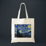 Starry Night von Vincent Van Gogh Tragetasche<br><div class="desc">Starry Night by Vincent Van Gogh Gemälde Meisterwerk Kunst feiner Impressionismus Gemälde vibrierend schöne schöne Landschaft Landschaft Landschaft Kunst Postdekoration</div>