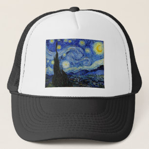 Starry Night von Vincent Van Gogh Truckerkappe