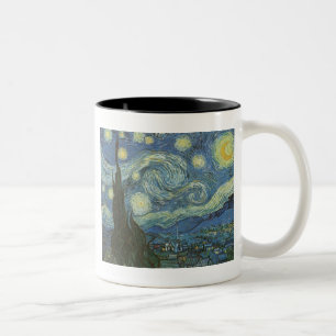 Starry Night von Vincent Van Gogh Zweifarbige Tasse
