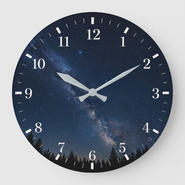 Starry Night Watch 2026 Große Wanduhr (Vorderseite)
