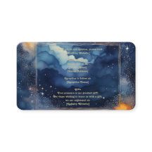Starry Night Wedding Card