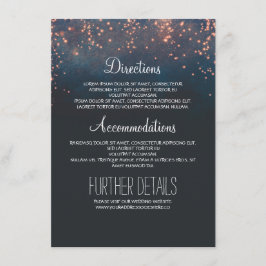 Starry Night Wedding Guest Information Begleitkarte