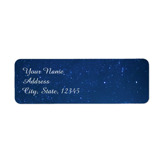 Starry Night Wedding Label (Vorne)