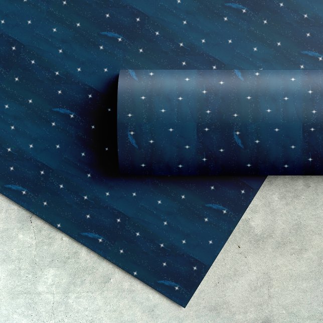 Starry Night Weihnachten Geschenkpapier (Von Creator hochgeladen)