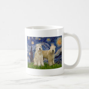 Starry Night - Wheaten Terriers (zwei) Tasse