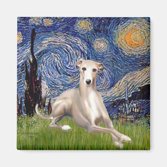 Starry Night - Whippet #2 Magnet (Vorne)