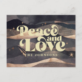 Starry Night Winter Sky Modernes Elegantes Design Feiertagspostkarte