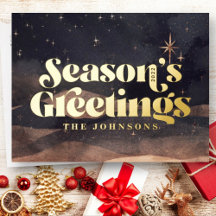 Starry Night Winter Sky Modernes Elegantes Design