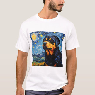 Starry Night's Canine Muse - Ein Tribut in Vintag T-Shirt