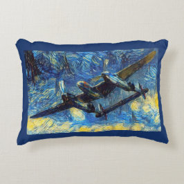 Starry P-38 Night Dekokissen
