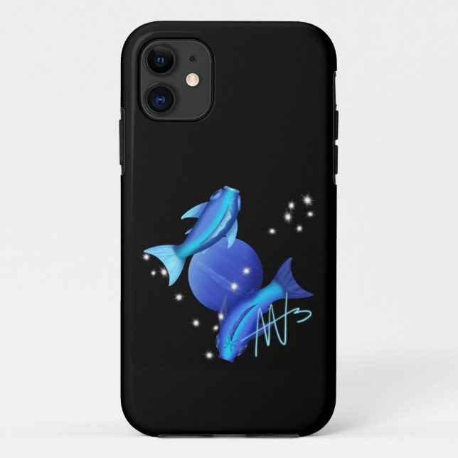 Starry Pisces Neptune Zodiac Case-Mate iPhone Hülle (Rückseite)