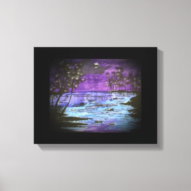 Starry River Print Leinwanddruck (Vorderseite)