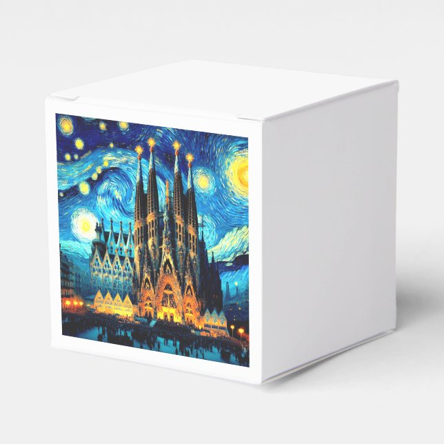 Starry Sagrada Familia Barcelona Geschenkschachtel (Vorderseite)