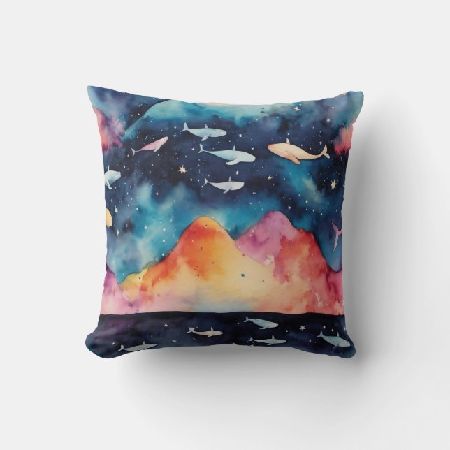 Starry Seascape Kissen (Vorderseite)
