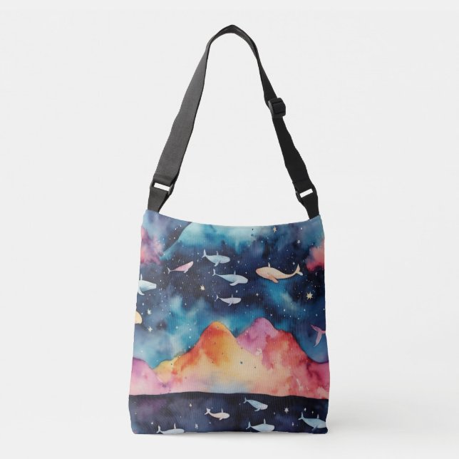 Starry Seascape Tragetaschen Mit Langen Trägern (Vorderseite)