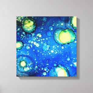 Starry Sky Alcohol Ink Painting Leinwanddruck