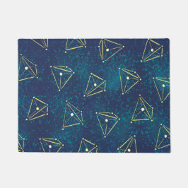 Starry Sky Chemistry Art - Molecule Constellations Fußmatte