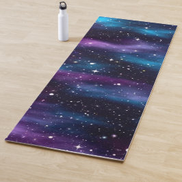 Starry Sky Galaxy Lila & Blue Yogamatte