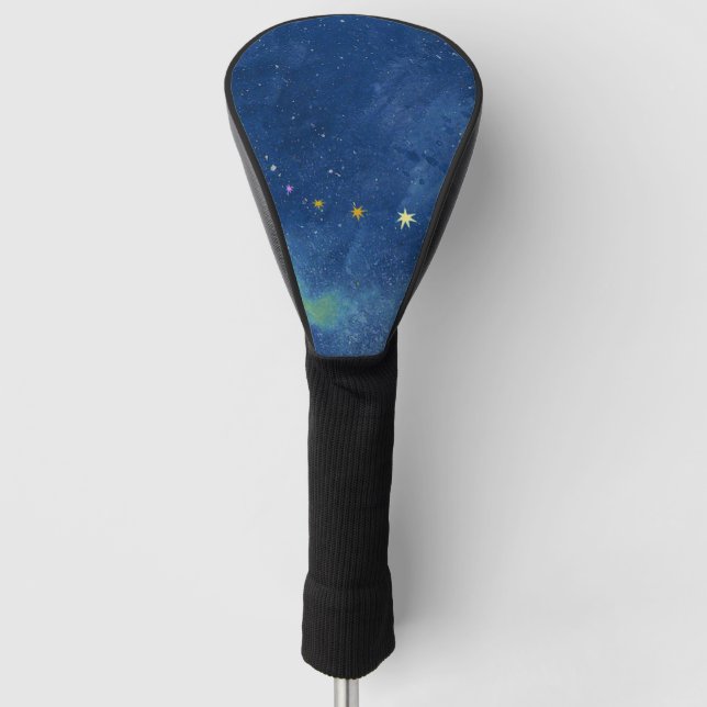 Starry Sky Illustration Golf Headcover (Vorderseite)