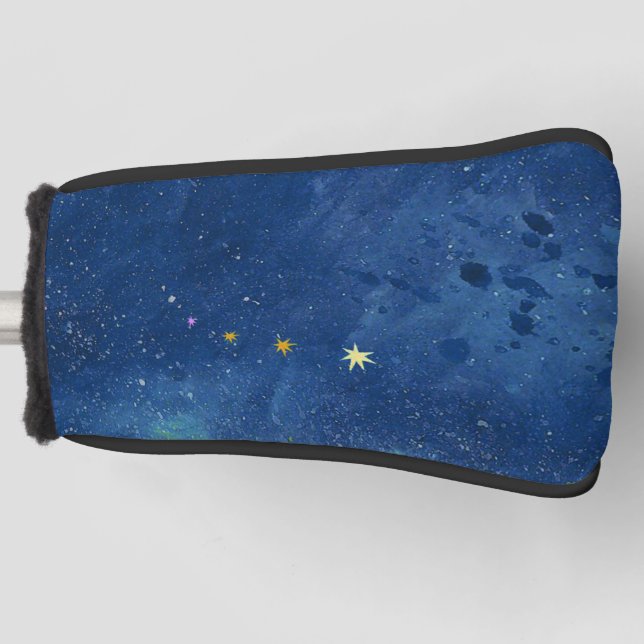 Starry Sky Illustration Golf Headcover (Vorderseite)