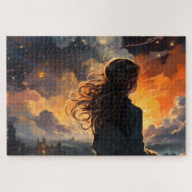 Starry Sky on Fire Puzzle (Horizontal)