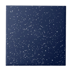 Starry Sky, Stars am Mitternachtsblau  Fliese
