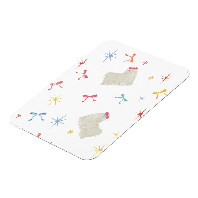 Starry Sparkle Niedlich Puppy Wishings Magnet (Linke Seite)