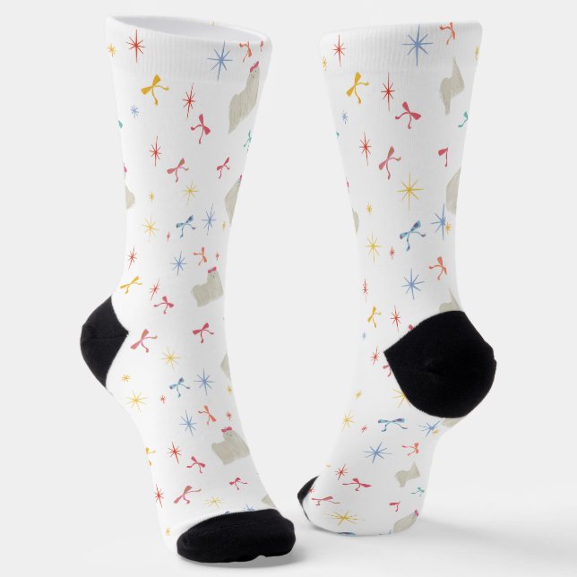 Starry Sparkle Niedlich Puppy Wishings Socken (Gewinkelt)