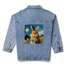 Starry Spring Bunny Jean Jacket
