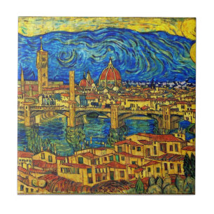 Starry Starry Night Florence Italien Fliese