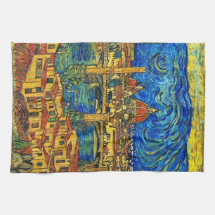 Starry Starry Night Florence Italien Geschirrtuch