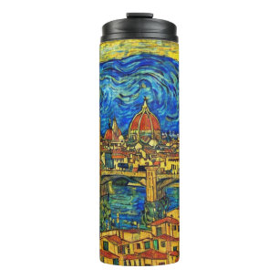 Starry Starry Night Florence Italien Thermosbecher