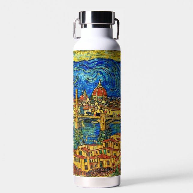 Starry Starry Night Florence Italien Trinkflasche (Vorne)