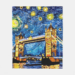 Starry Starry Night London England Fleecedecke
