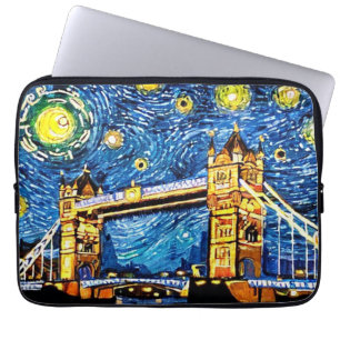 Starry Starry Night London England Laptopschutzhülle