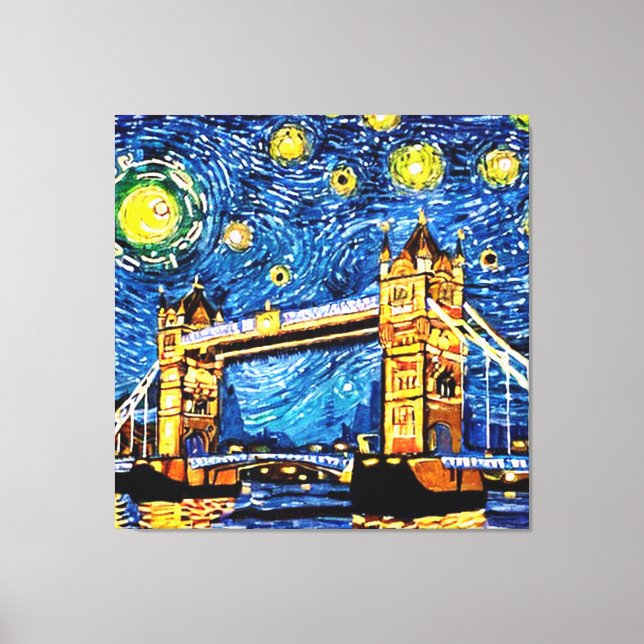 Starry Starry Night London England Leinwanddruck (Vorderseite)