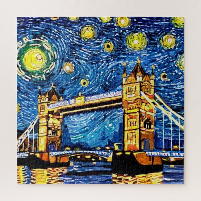 Starry Starry Night London England Puzzle (Vertikal)