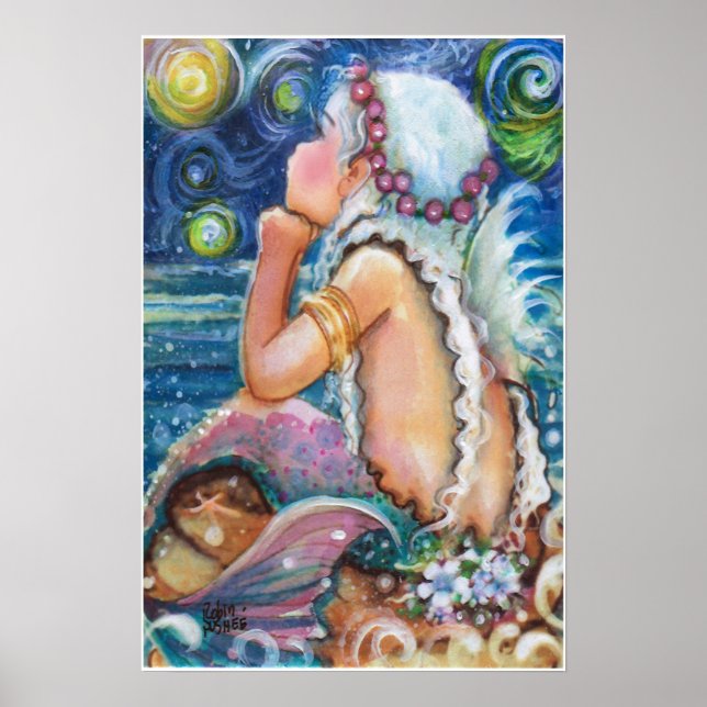 Starry, Starry Night Mermaid Poster (Vorne)