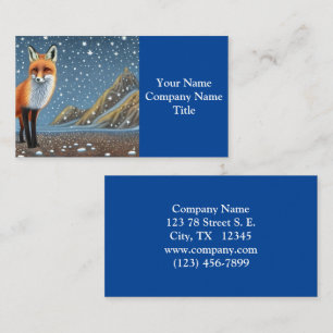 Starry Starry Night Storybook Fox Visitenkarte