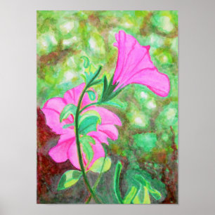 Starry, sternig Morgenglanz, Aquarell Poster