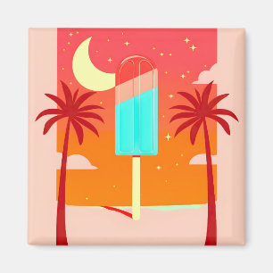 Starry Summer Palm Ice Oase Magnet
